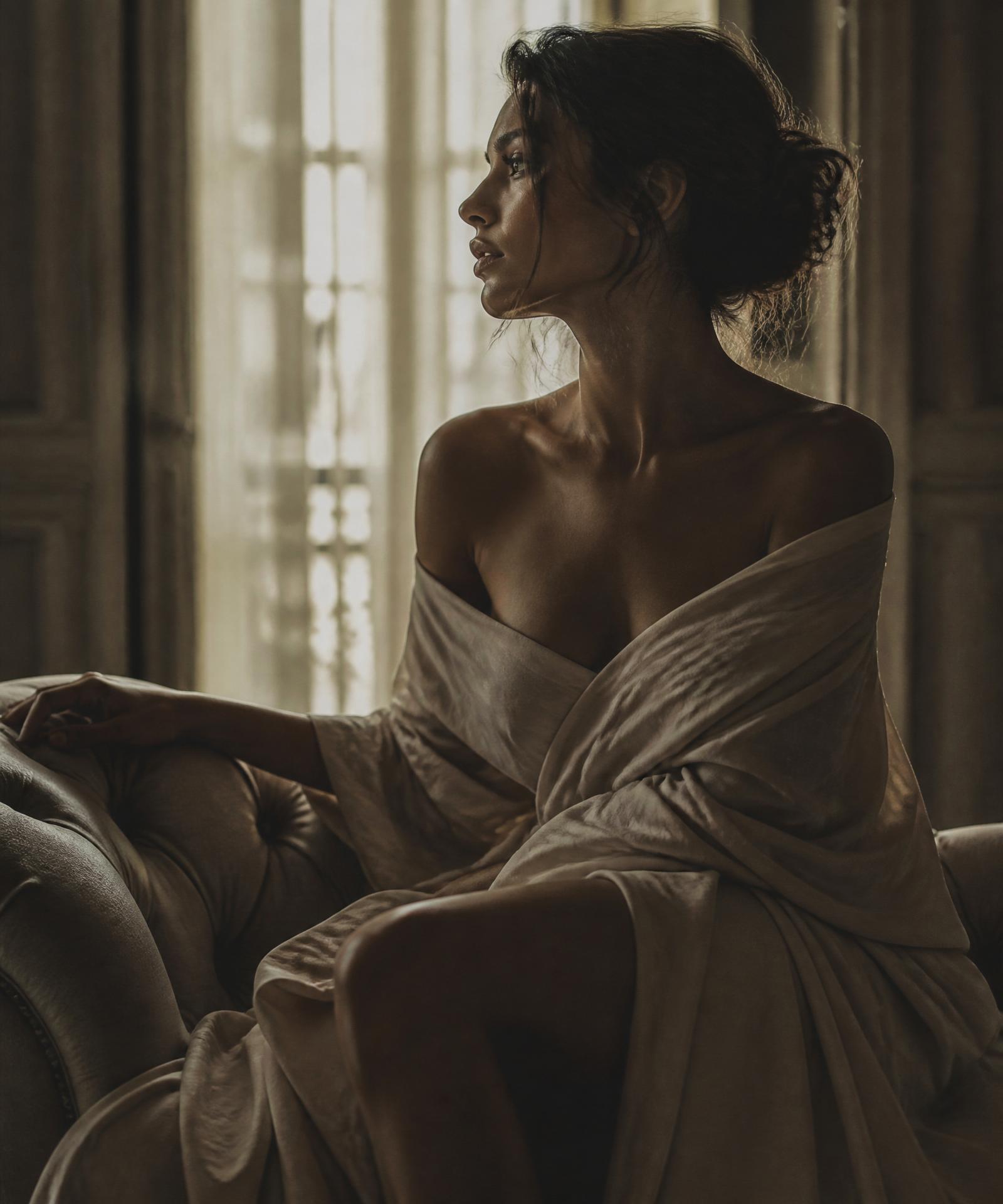 Ensaio editorial em luz natural